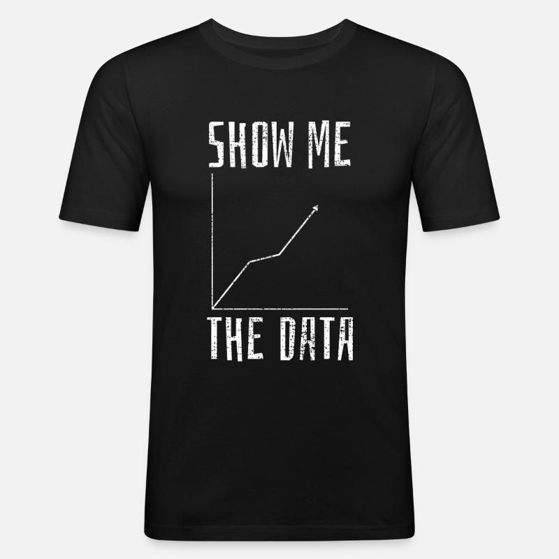 Data Science Computer Science - Men's Slim Fit T-Shirt - black