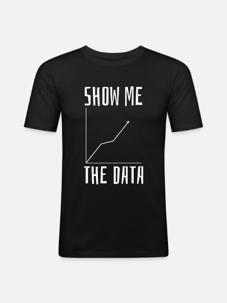 Data Science Mathematics - Men's Slim Fit T-Shirt - black