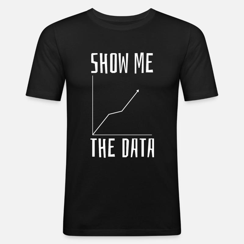 Mathématiques Data Science - T-shirt près du corps Homme - noir