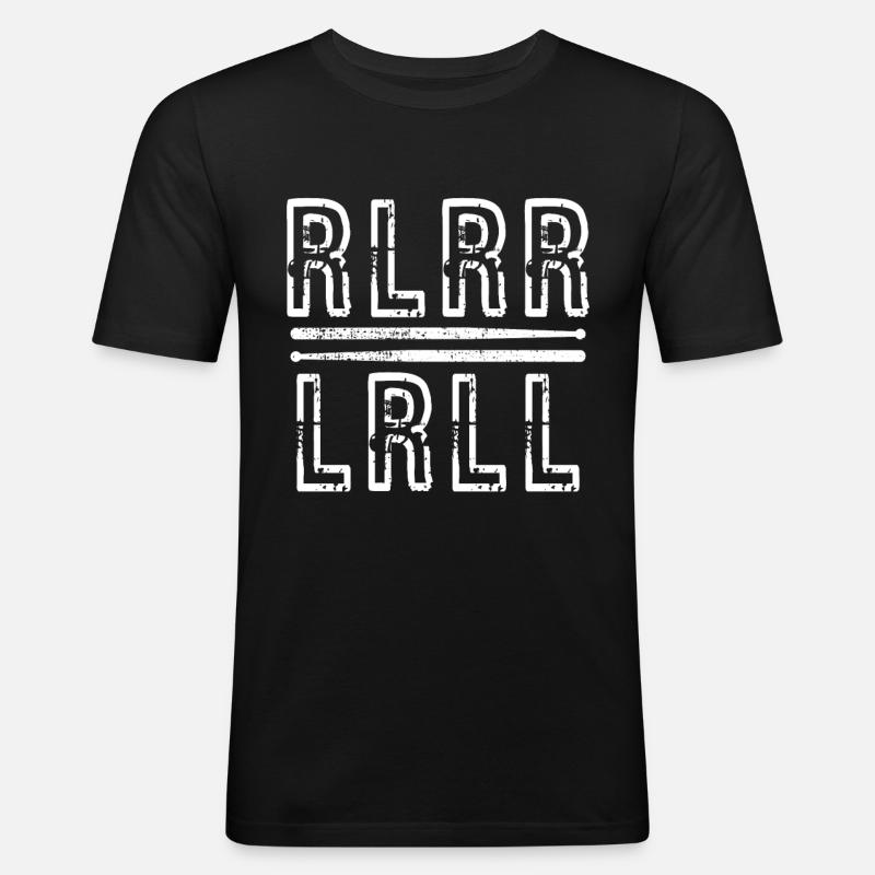 Paradiddle - Männer Slim Fit T-Shirt - Schwarz