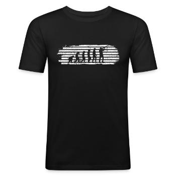 JAGEN EVOLUTION - Männer Slim Fit T-Shirt - Schwarz - Vorne - Nik (191cm)