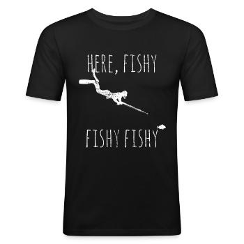 Spearfishing Spearfishing Spearfishing - Men's Slim Fit T-Shirt - black - Front - Nik (191cm)