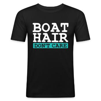 boat - Men's Slim Fit T-Shirt - black - Front - Nik (191cm)
