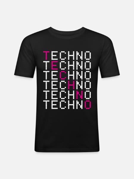 Electronic music - Men's Slim Fit T-Shirt - black
