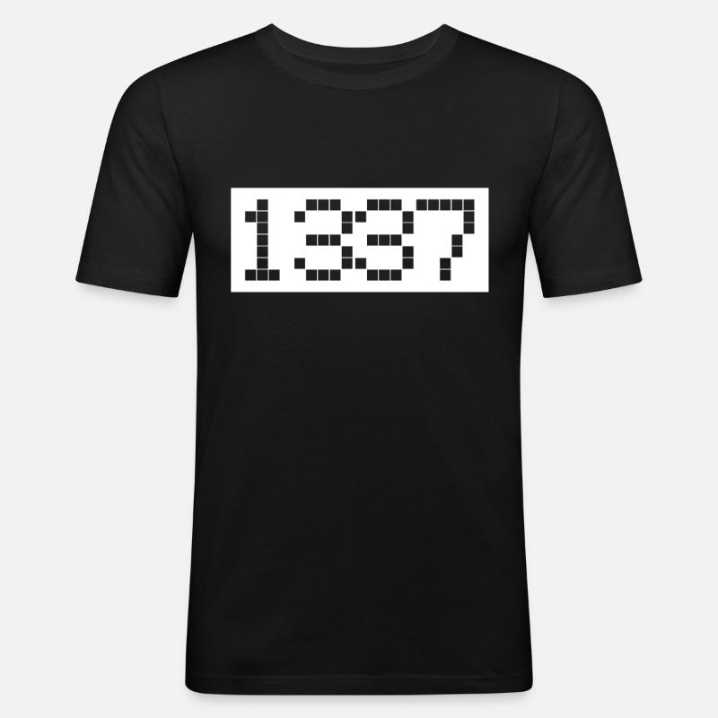 Computerhacker - Männer Slim Fit T-Shirt - Schwarz