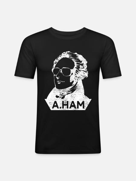 Alexander Hamilton - Men's Slim Fit T-Shirt - black