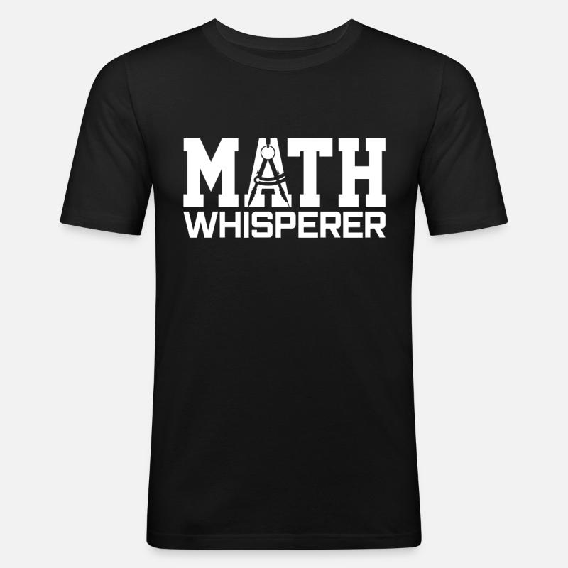 Mathematician Math lover - Men's Slim Fit T-Shirt - black