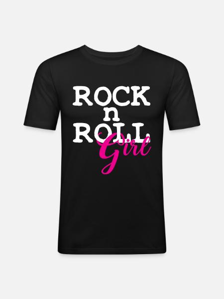Rock'n'Roll - Men's Slim Fit T-Shirt - black