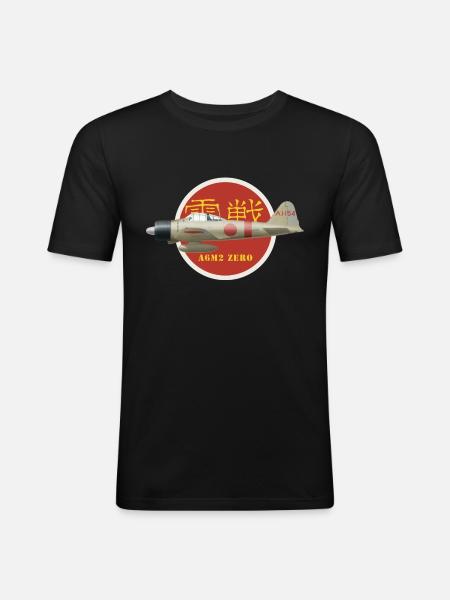 Zero shirt design - T-shirt près du corps Homme - noir