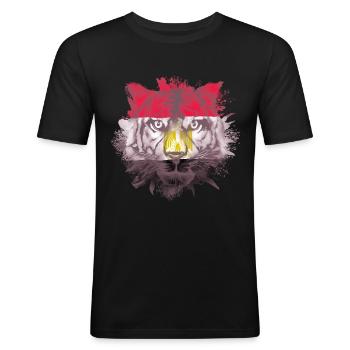 Egypt - Men's Slim Fit T-Shirt - black - Front - Nik (191cm)