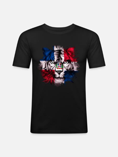 Dominican Republic - Men's Slim Fit T-Shirt - black
