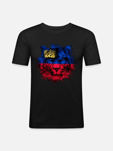 Liechtenstein - Men's Slim Fit T-Shirt - black