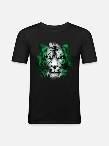 Nigeria - Men's Slim Fit T-Shirt - black