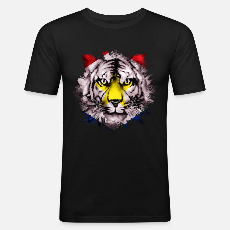 Saba - Männer Slim Fit T-Shirt - Schwarz