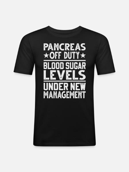 Pancréas hors service - T-shirt près du corps Homme - noir