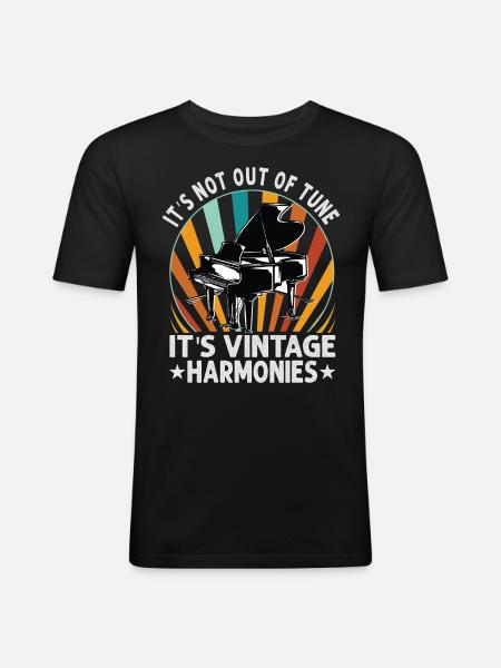Piano Player Pianist Classical - Men's Slim Fit T-Shirt - black