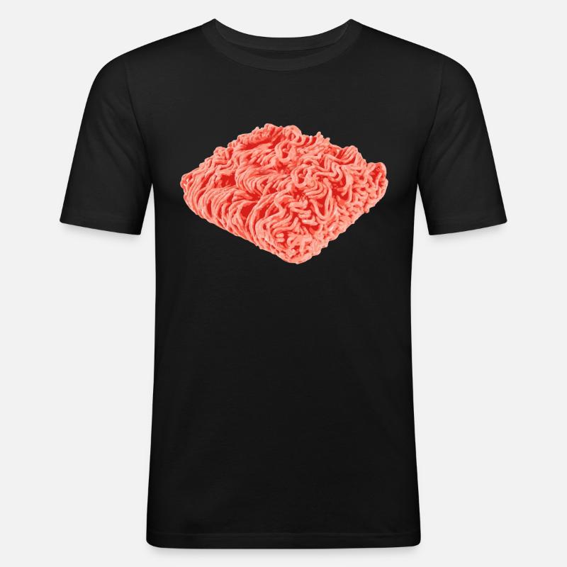 Hackfleisch - Men's Slim Fit T-Shirt - black