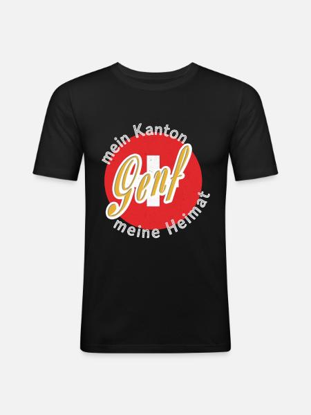 My Homeland Geneva Gift - Men's Slim Fit T-Shirt - black