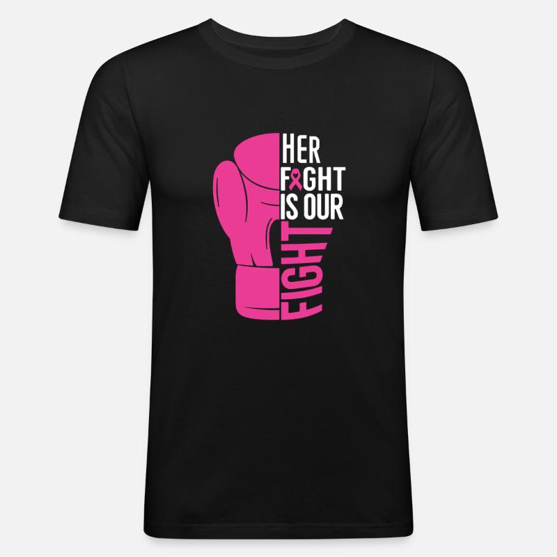 Ihr Kampf ist unser Kampf - Männer Slim Fit T-Shirt - Schwarz