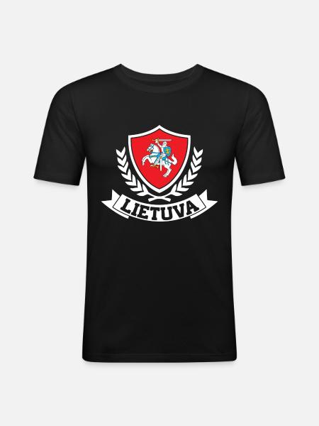 Lietuva - Men's Slim Fit T-Shirt - black