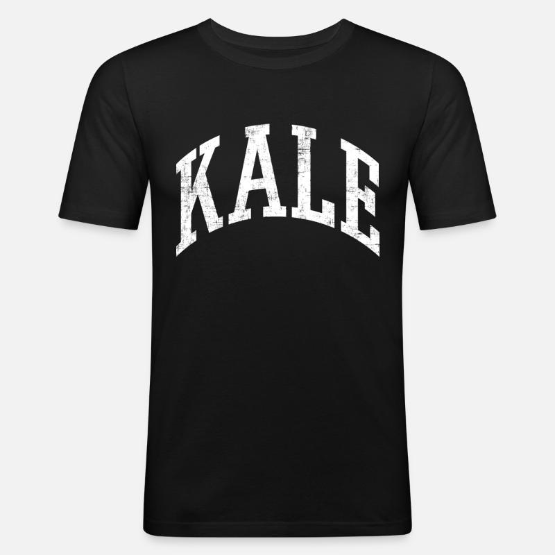 Kale - Men's Slim Fit T-Shirt - black