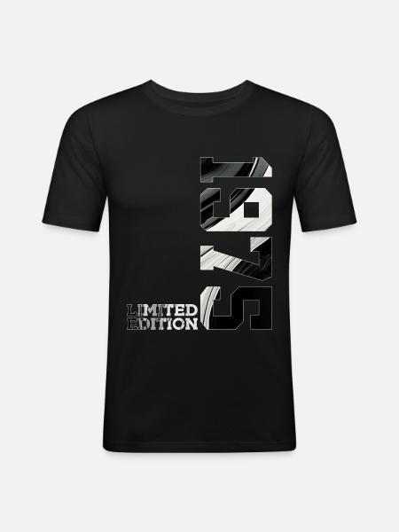 BEGRÆNSET UDGAVE 1975 51-ÅRS FØDSELSDAG - Herre Slim Fit T-Shirt - sort