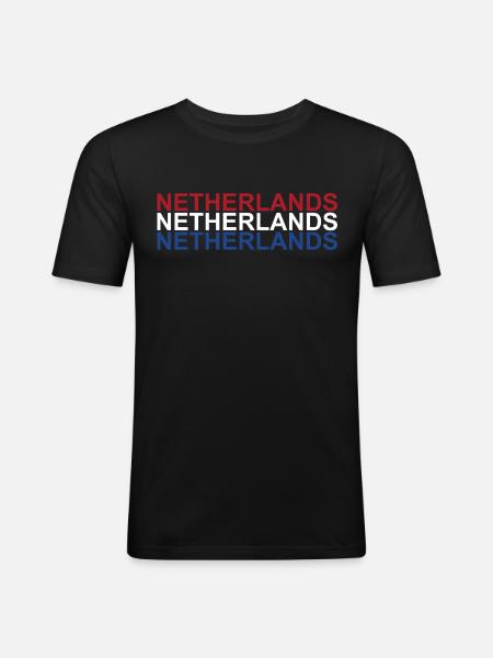 Holland - Men's Slim Fit T-Shirt - black