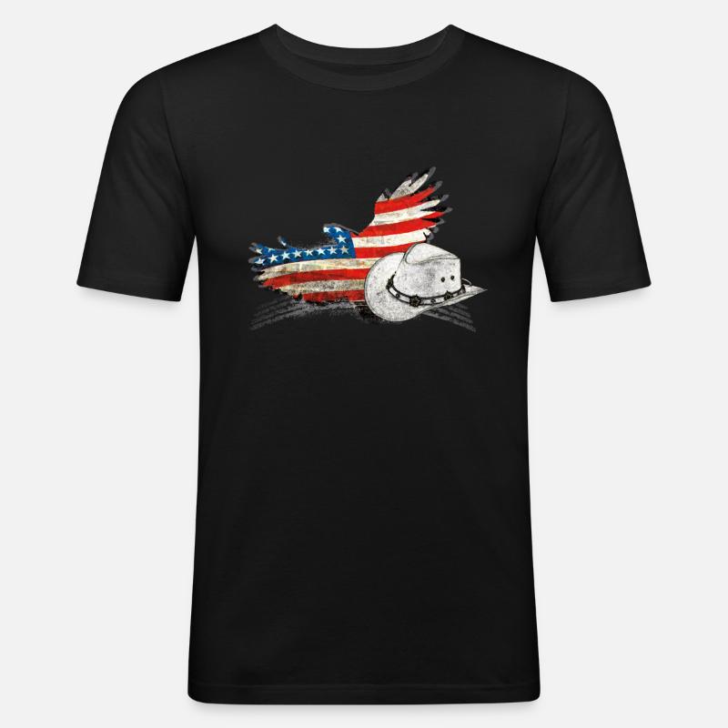 linedance - Männer Slim Fit T-Shirt - Schwarz