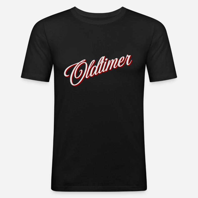 Oldtimer - Männer Slim Fit T-Shirt - Schwarz
