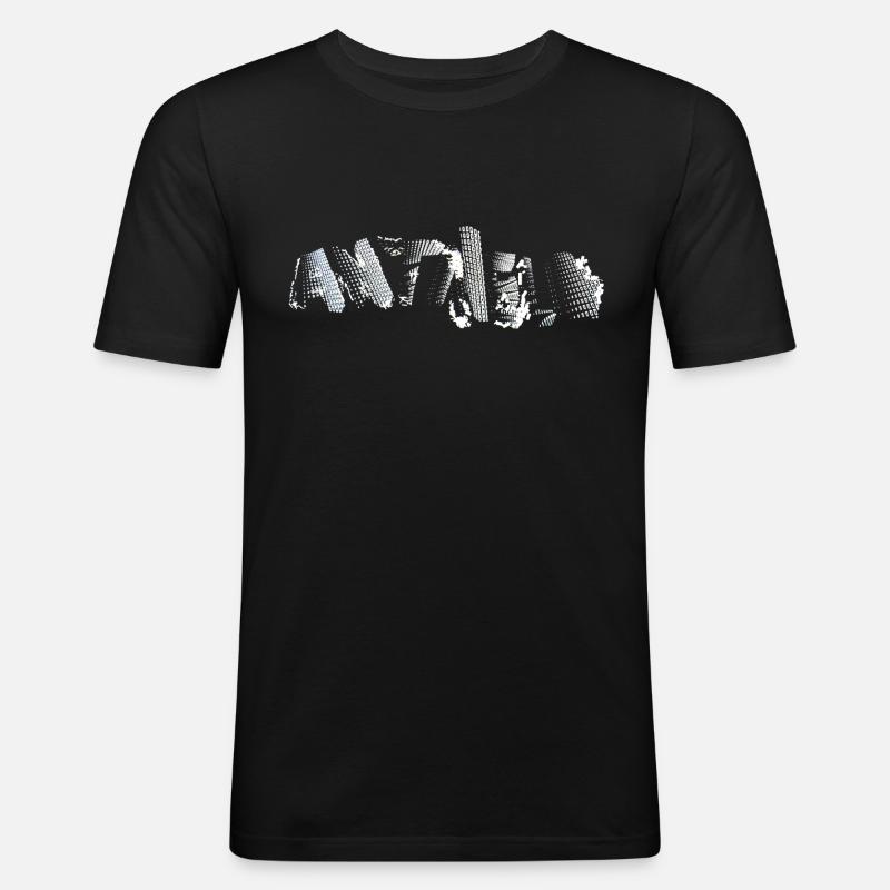 ANTIHELD - Männer Slim Fit T-Shirt - Schwarz