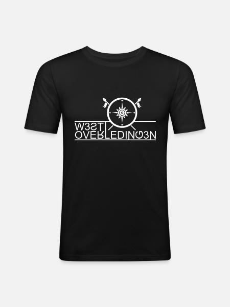 Westoverledingen - Männer Slim Fit T-Shirt - Schwarz