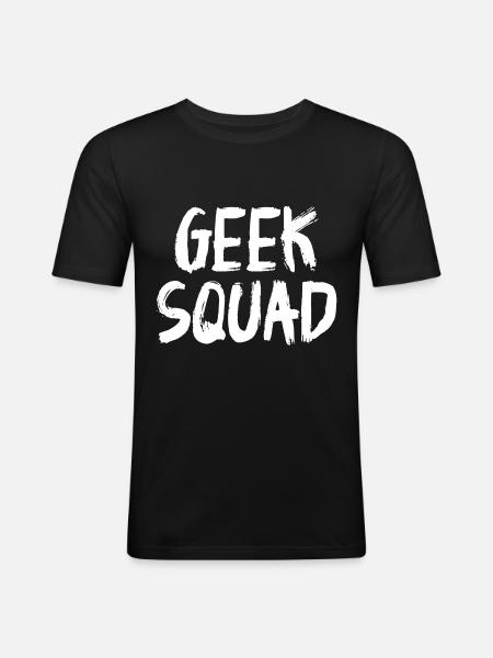 Geek Squad - Men's Slim Fit T-Shirt - black