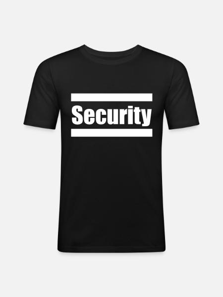 Security - Men's Slim Fit T-Shirt - black