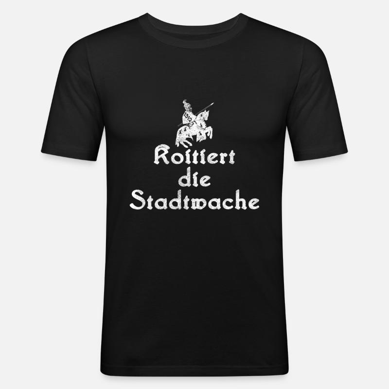 Koitiert die Stadtwache. Geschenkidee - Männer Slim Fit T-Shirt - Schwarz