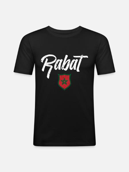 RABAT - Men's Slim Fit T-Shirt - black