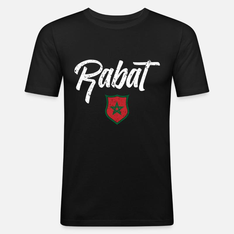RABAT - Männer Slim Fit T-Shirt - Schwarz