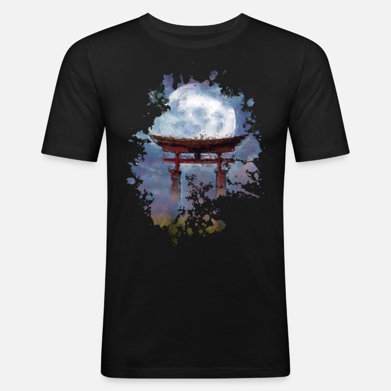Tor - Männer Slim Fit T-Shirt - Schwarz