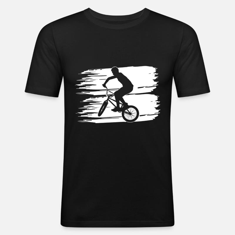 BMX - Männer Slim Fit T-Shirt - Schwarz