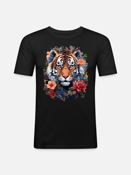Tiger - Men's Slim Fit T-Shirt - black