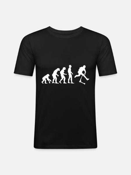 Freestyle-Roller - Männer Slim Fit T-Shirt - Schwarz