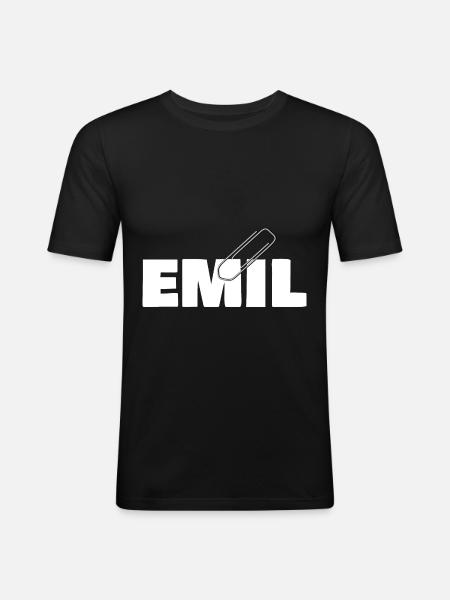 Emil - Men's Slim Fit T-Shirt - black