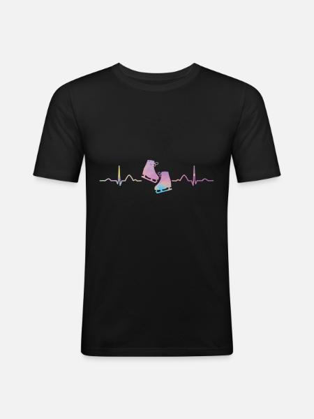 Kunstskøjteløb Kunstskøjteløb - Herre Slim Fit T-Shirt - sort