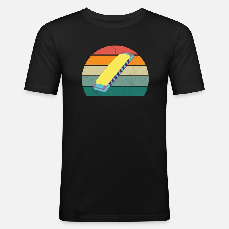 Harmonica Harmonica Player Harmonicas - Men's Slim Fit T-Shirt - black