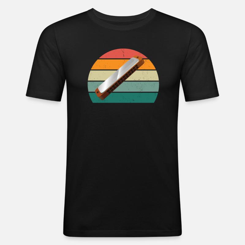 Harmonica Harmonica player Harmonicas - Men's Slim Fit T-Shirt - black