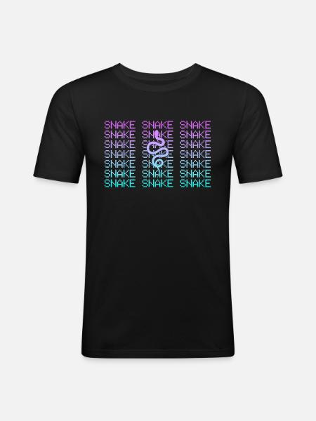Snake - Men's Slim Fit T-Shirt - black