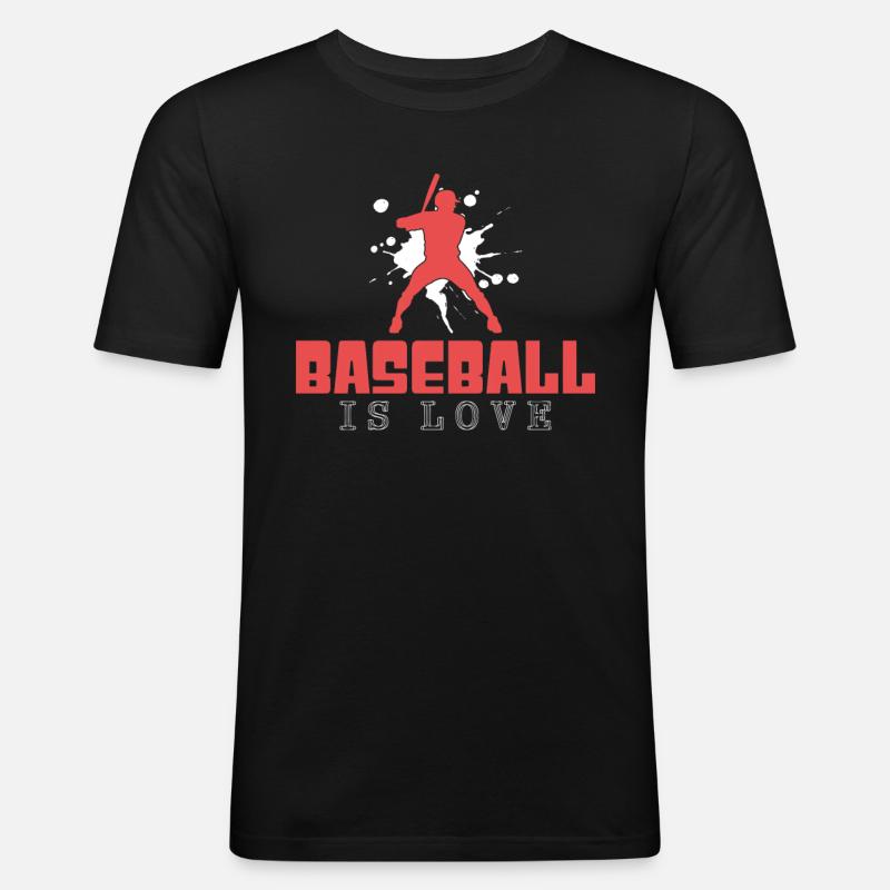 Baseball - Men's Slim Fit T-Shirt - black