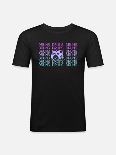 Percussion - Men's Slim Fit T-Shirt - black