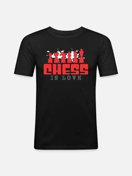 Chess - Men's Slim Fit T-Shirt - black