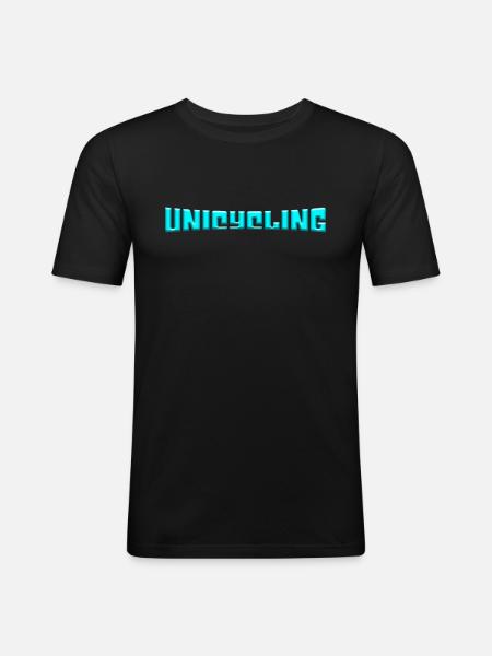 Monocyclisme - T-shirt près du corps Homme - noir