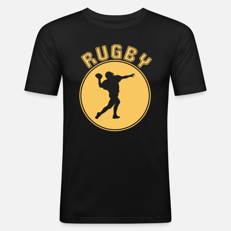 Rugby - Men's Slim Fit T-Shirt - black